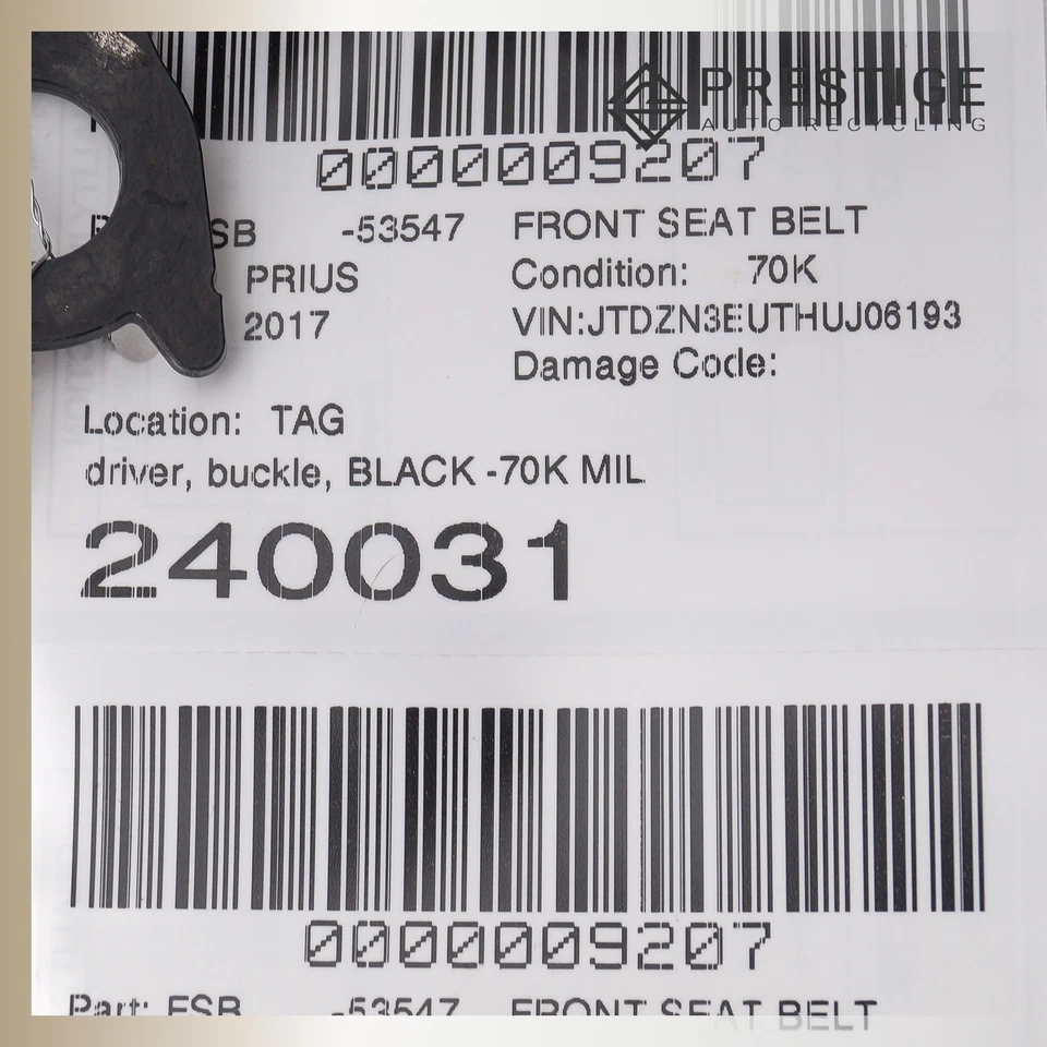 Cinturón de seguridad delantero izquierdo Toyota Prius V 2015-2017 73230-47360-C0 Foto 4 de 4