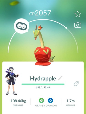 #ad Hydrapple New Applin Evolution Pokémon Go T 20k STARDUST $3.99