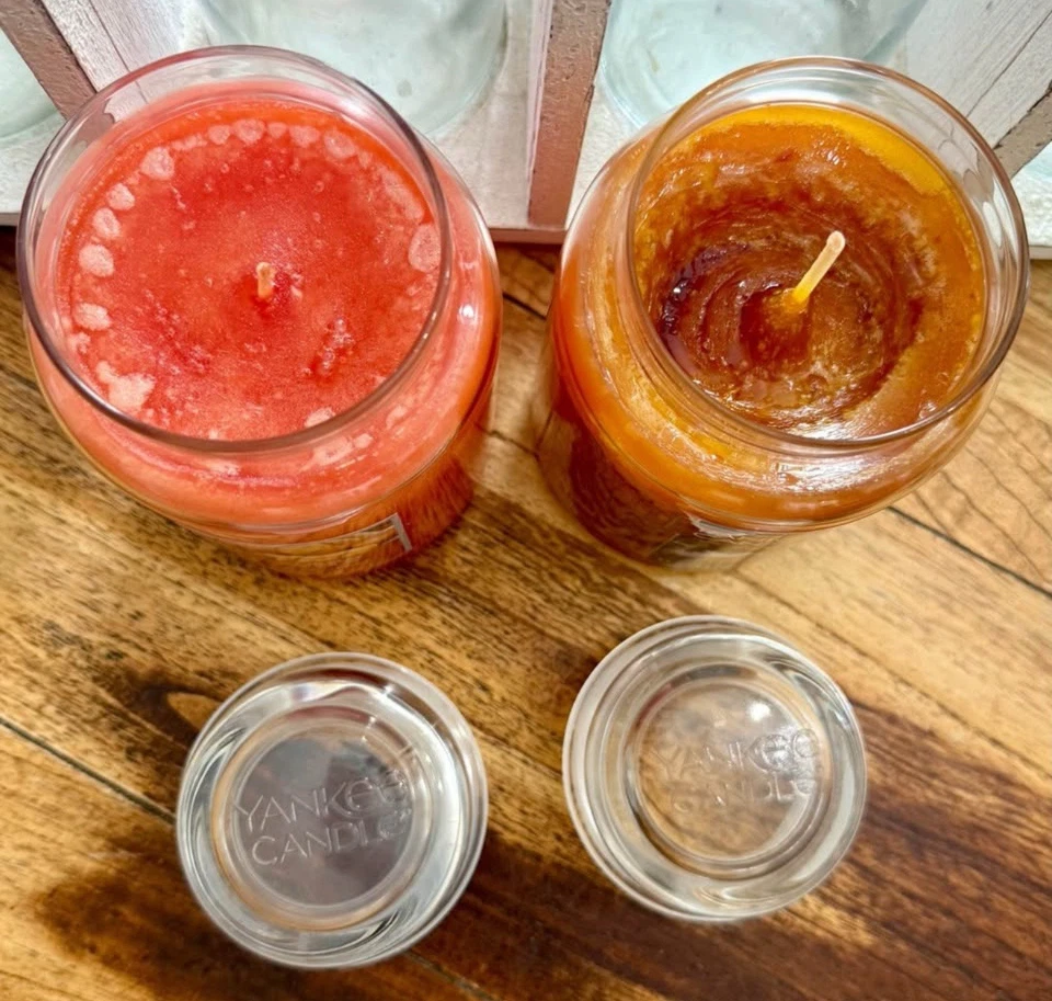 Yankee Candles LOT OF 2 PUMPKIN FARM & SPOOKY SPIDER CIDER New Halloween Fall - Image 2 of 4