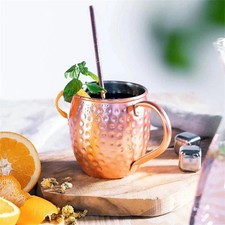Copper Mug Copper Cup for Coffee Beer 410M 530M Beer Cocktail Coffee — image 9