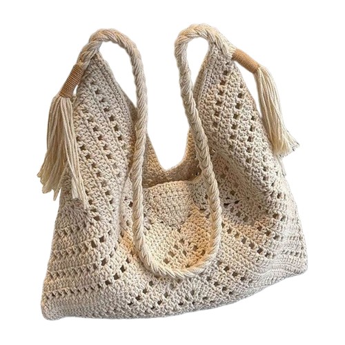 Breathable Braided Cotton Purse Comfortable Strap For Shopping Or Vacation - Picture 10 of 10