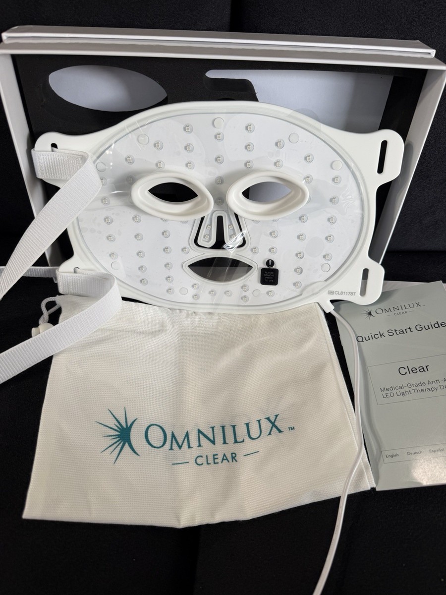 Omnilux Clear Face LED Light Therapy Mask Full Kit | eBay