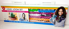 Boye Rectangular Long Knitting Loom Set 4 pc Looms New in Box With Hook