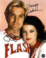 Sam Jones & Melody Anderson Autographed Flash Gordon 8x10