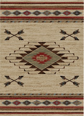 American Destinations Arrowhead Antique 2'3''x3'3''