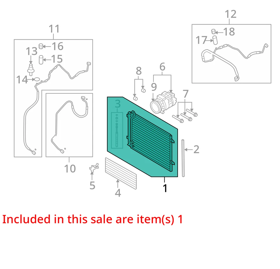 2006-2010 Volkswagen Passat A/C Condenser 135K Miles OEM LKQ - Image 4 of 4
