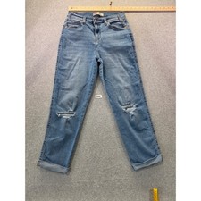 Signature by Levi Strauss Heritage Boyfriend Distressed Jeans Medium Wash Womens