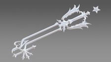 Kingdom Hearts Oathkeeper keyblade 3d printed Prop Roxas Keyblade