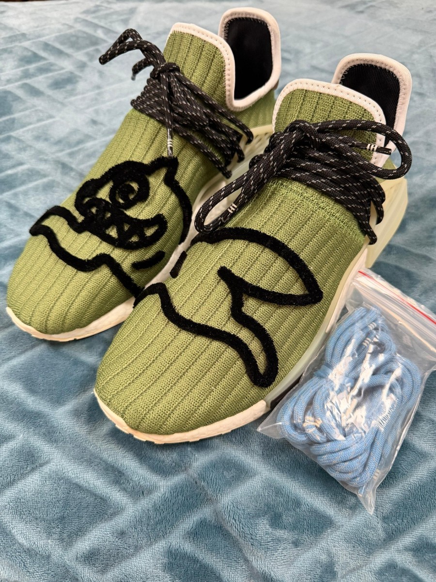 Adidas NMD Hu Pharrell x Billionaire Boys Club Running Dog Green US 10.5