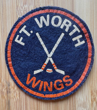 Rare 1960's FORT WORTH WINGS CHL HOCKEY UNIFORM PATCH