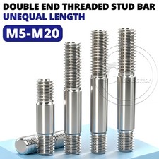 Unequal Length Double End Threaded Stud Bar Rod Bolts A2 304 Stainless Steel