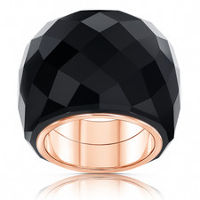 Swarovski Ring Nirvana Schwarz Kristall Roségoldfarben Größe 52 | 5474366