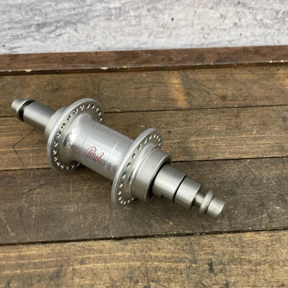 Buje trasero Phil Wood tándem 48 radios 140 mm freno de tambor Arai atornillable roscado de colección Foto 4 de 4