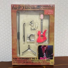 hide x FERNANDES MG-X Shocking Pink Media Factory Miniature Guitars Figure New
