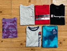 Champion Logo Authentic Activewear T-Shirts Lot Of 6 Boys Medium 1  Large 5 