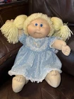 Vintage 1982 Coleco Cabbage Patch Kids Doll Blonde Hair Blue Eyes Blue Dress ❤️