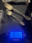 1800s STERLING SILVER SPOONS AROUND 3.2 Oz LOT OF 2