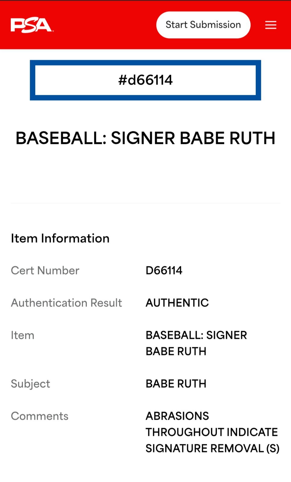 PSA DNA Babe Ruth Autographed Baseball view 19