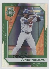 2021 Panini Elite Extra Edition Status Green 335/499 Donta' Williams #106 09j5