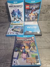 Nintendo Wii U - Lot of  5 Lego Hobbit, Lego Marvel, Nin Land, Epic 2& Minecraft