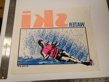 Vintage  Iron -On / Heat Transfer Water Ski 1980's Style - NT16