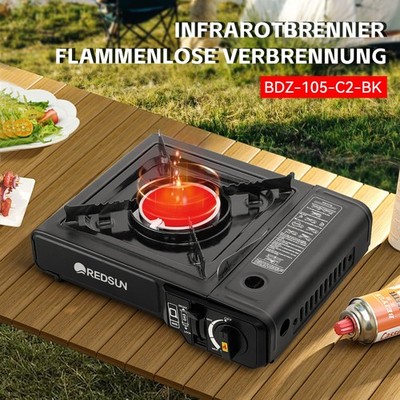 REDSUN C2 Infrarot-Campingkocher, windresistent & effizient, 1.45kW Outdoor