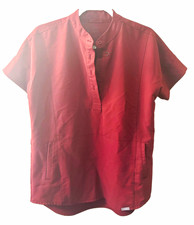 FIGS Women  s Scrub Set - Dark Cherry