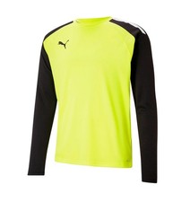 ¡NUEVO! Camisa de manga larga estilo jersey Puma GK GoalKeeper talla pequeña amarilla negra