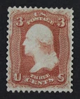 CKStamps: US Stamps Collection Scott#94 3c Washington Mint H OG CV$350