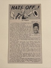 Vic Wertz Hats Off Boston Red Sox 1960 Sporting News Baseball 4X7 Panel