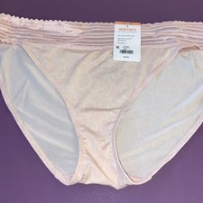 Warners   Pale Pink Abstract Bikini Panties / 3EXTRA-LARGE / 10