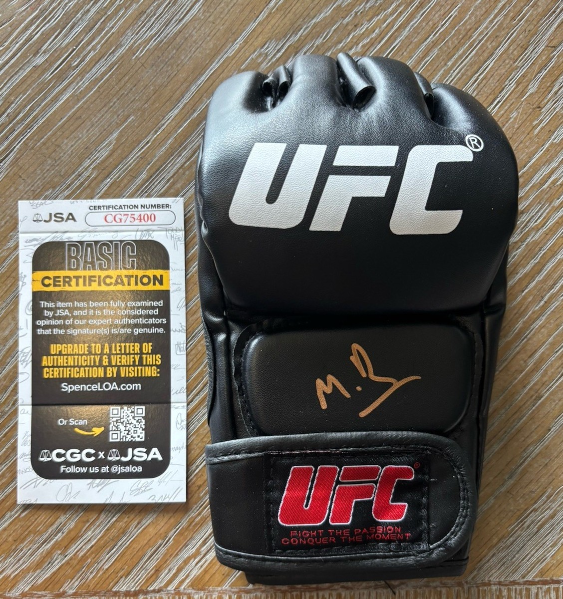 MAURICIO RUFFY SIGNED UFC Fight Glove autograph JSA auto FIGHTING