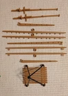 Playmobil vintage Pirate Ship masts, pulleys, loading platform, more