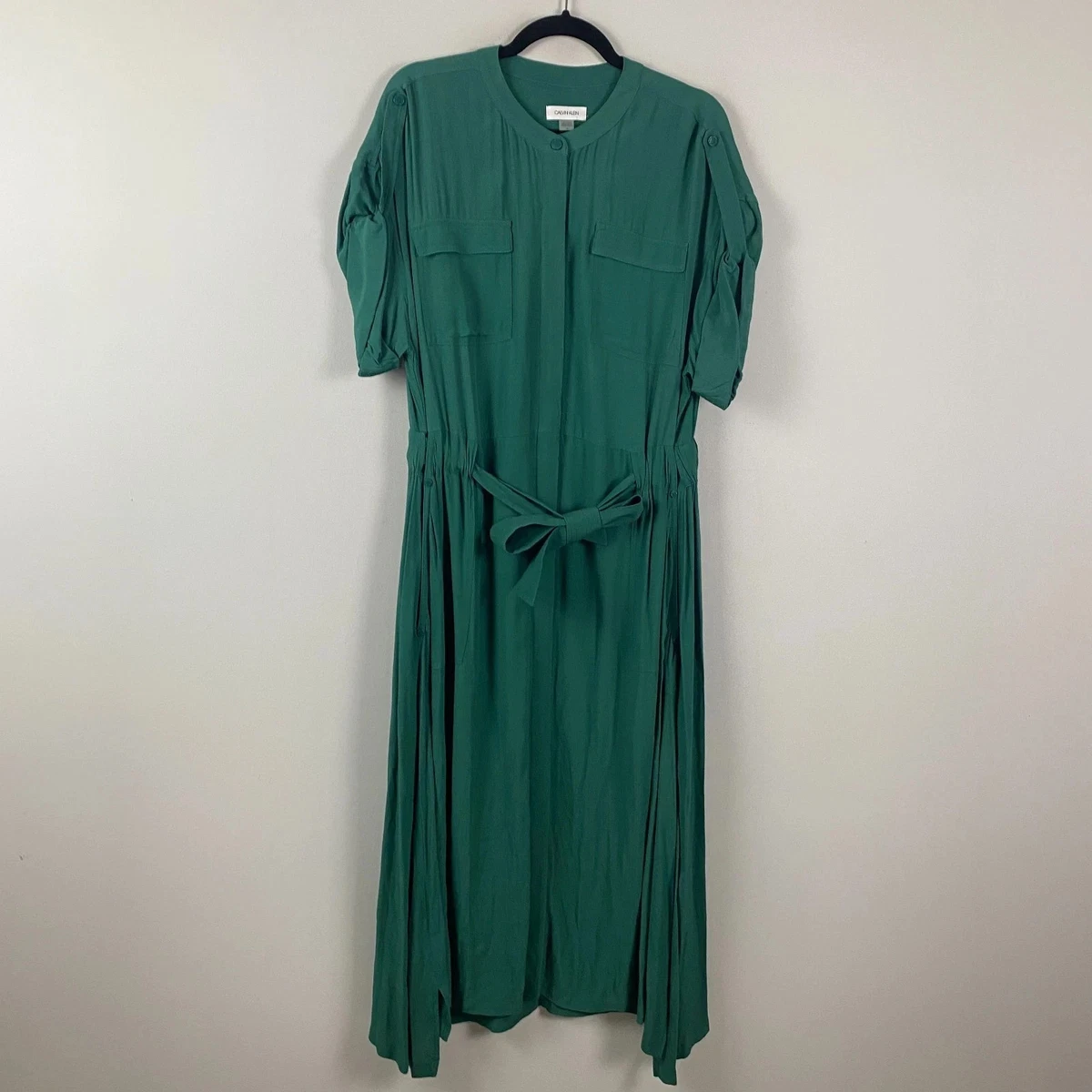 green hoodie dress Backpack By Calvin Klein, Size: Medium main image 1