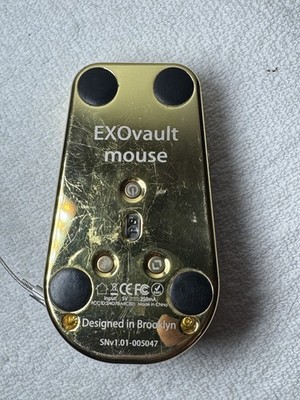 マウス・トラックボール EXOvault mouse EXOvault Luxury Computer Mouse Gold High End Craftsmanship