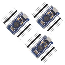 3PCS Pro Micro ATmega32U4 5V 16MHz Development Board with Pin Header for Arduino