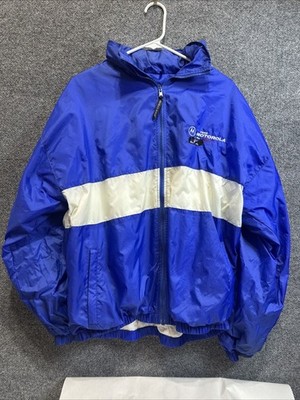 Michael  ANDRETTI INDY CAR TEAM RACING Motorola Zip Up Hood Charles River Blue M