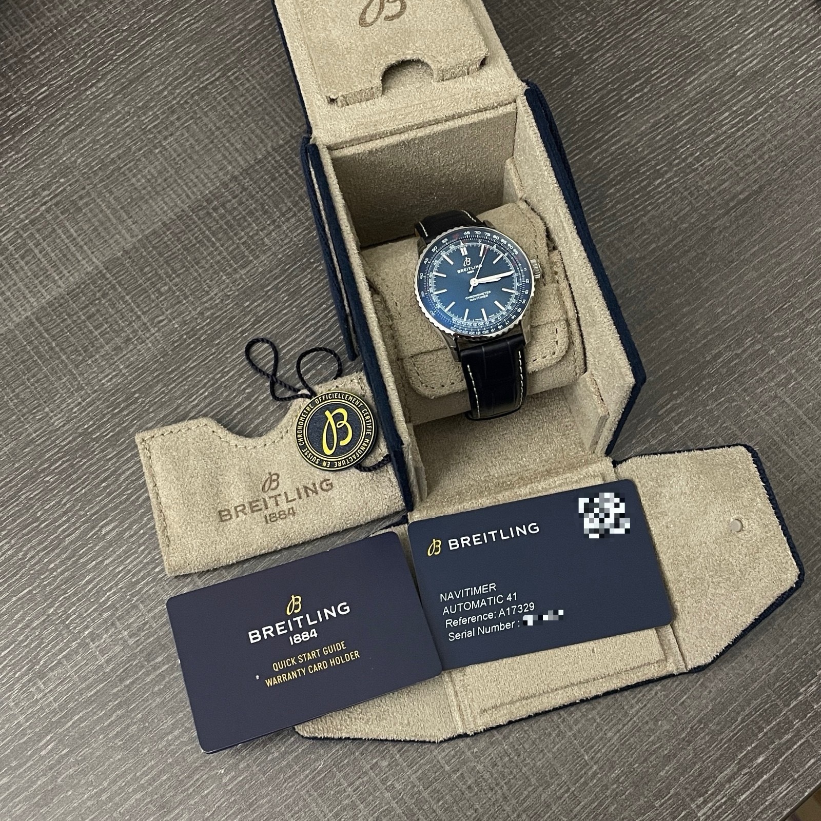 Breitling Navitimer STICKERED Automatic 41mm Blue… - image 6