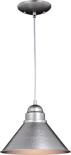 Vaxcel Lighting T0349 Outland 1 Light 10"W Outdoor Pendant - Grey - Picture 1 of 12