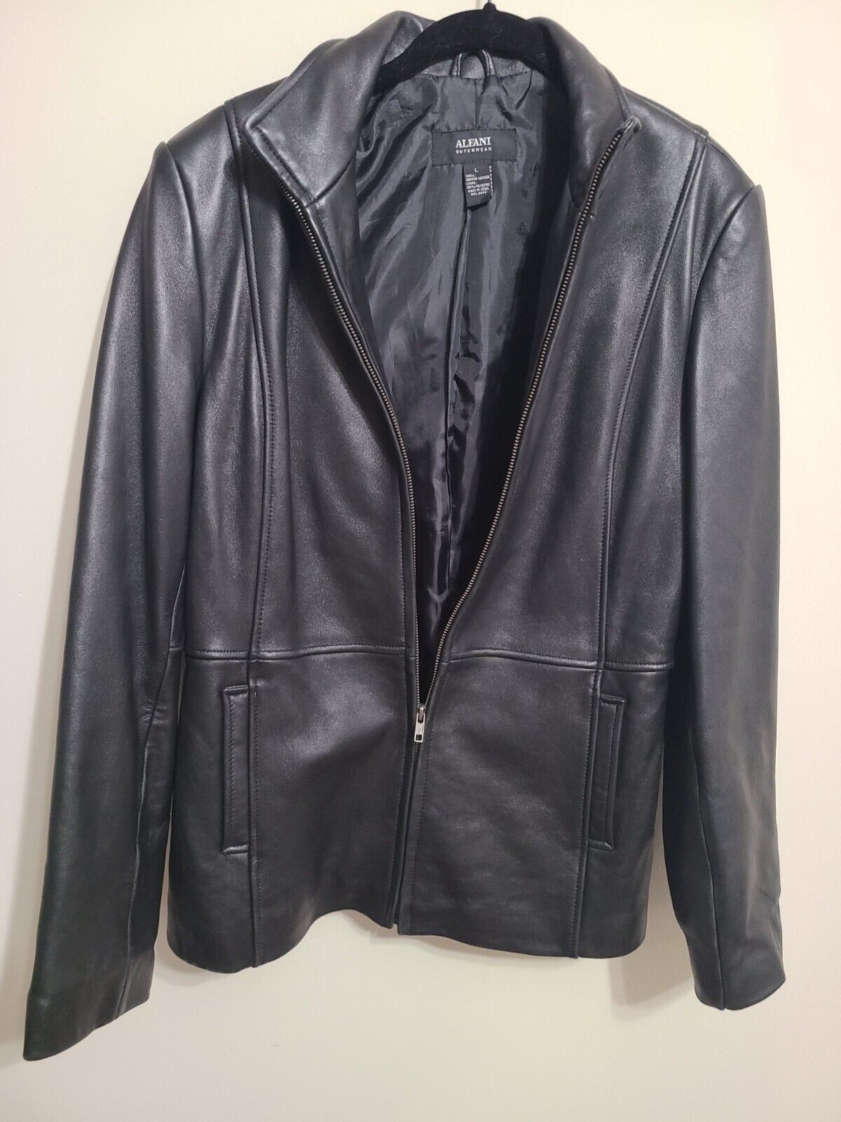 Alfani Outerwear Genuine Leather Jacket Men's L - image 1