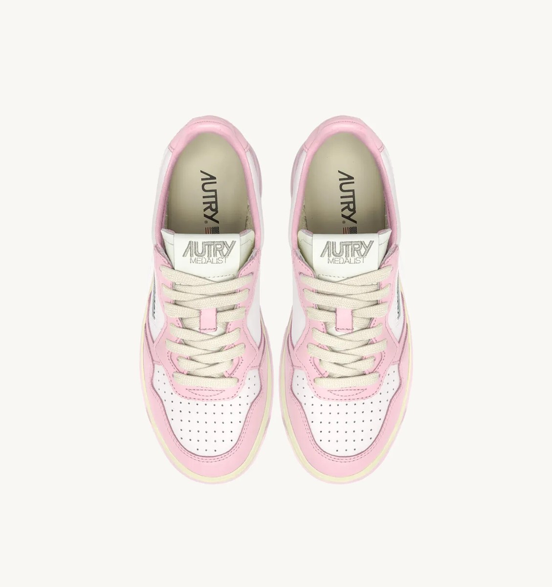 スニーカー AUTRY Women Sneakers AULW LS37 WHT PINK White Amazon.com | AUTRY AULW LS37 Women's Leather and Suede