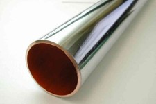 Chrome Plated Copper Pipe Tube- 2 Lengths of 28mm X 3m (TOTAL 6M)