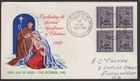 1962 Australia CHRISTMAS Block of 4 by ACCA FDC
