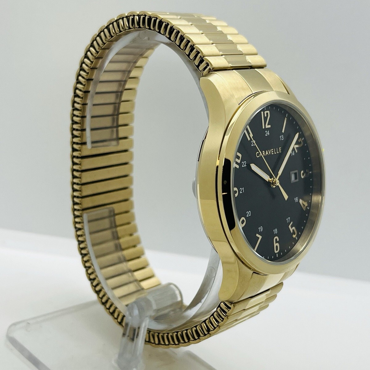 Caravelle by Bulova Men's 40mm Gold Tone Steel Expansion