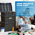 3-in-1 Detachable Mobile Tool Storage Organizer Box Rolling Stack ...