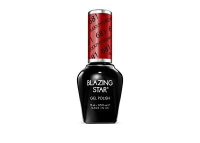 HNM Blazing Star Gel Polish Lacquer Set UV Colour 681. Rudolf's Red Nose