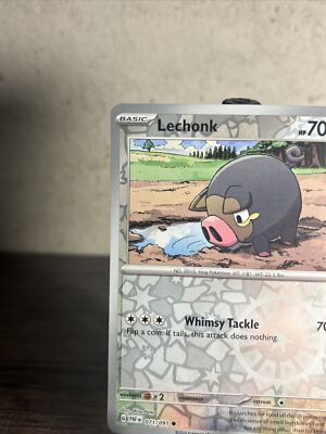 Pokemon - Lechonk - 071/091 - Reverse Holo - Paldean Fates - Fast