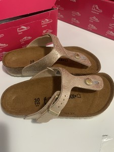 kids rose gold birkenstocks
