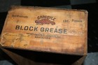 ORIGINAL vintage Socony-Vacuum Oil Company GARGOYLE block grease wood crate NICE — photo 2