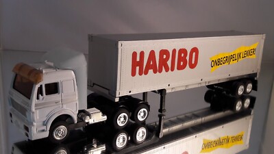 Truck with Trailer - Haribo - Edco Models - White Silver